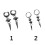 Hypoallergenical Earrings Bullets and Cone Styles Stainless-2 3