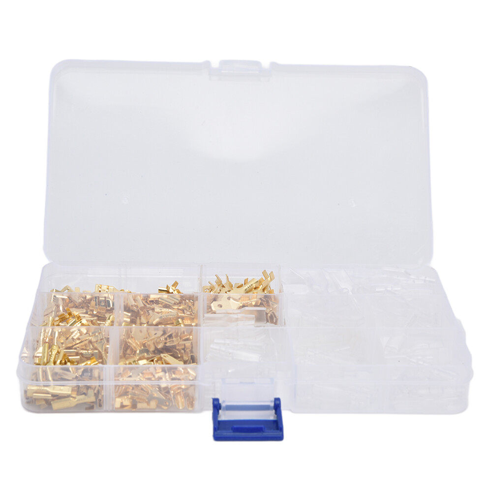 Male Female Spade Connectors 315Pcs Set Gold