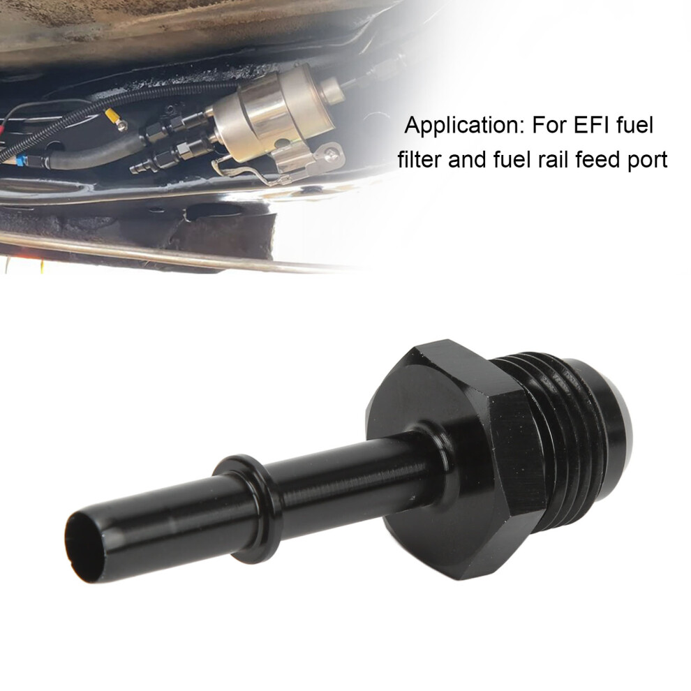 Rust Proof Push On Efi Adapter An6 5/16In Black 7444352769728