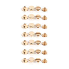 10 Brass Button Studs for DIY Projects