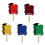 10Pcs Lightweight Two Sided Printed Performances Fan-Yellow 2