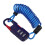 Cadenas Casque Câble Acier Zingué Bleu Multifonction Sûr 1