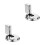 2Stk Sicherheits Türstopper Silber Metall Robust Für Und Büro 1