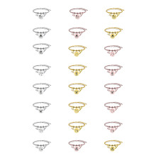 Stylish 18cm Stainless Steel Graduation Gift Bracelet-10 Gold