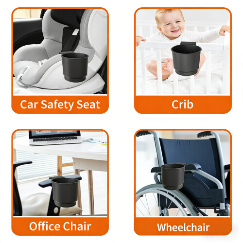 Convenient Travel Accessory Adjustable Seat Cup Holder for
