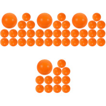 48Pièces Balles Élastiques Orange Pour Anti-Stress Et Fête