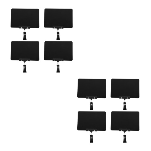 8Pièces Mini Panneaux Ardoise Réinscriptibles Avec Clips Pour Étagères