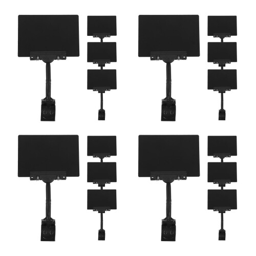 16Pcs Writable Mini Sign Clips for Retail Display with Rotating Clip