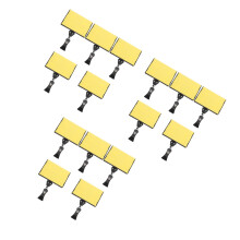 15Pcs Multi Color PVC Shelf Label Holders for Retail Price Tag Display