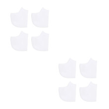 8Pcs Breathable White Heel Guards Soft Sebs Material Anti-Shock Pads