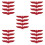 20Pcs Red Metal Eagle Car Stickers Durable Auto Emblems 1