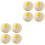 8Pièces Props Photo Buns Blancs Réalistes En PVC Durable 1