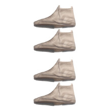 2Pairs Waterproof Silicone Shoe Covers Grey Antislip Rain Protectors