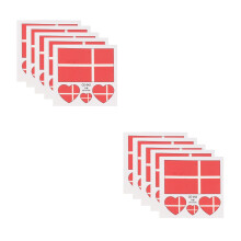 40Pcs Red Waterproof Patriotic National Flag Tattoos for Sports Fans