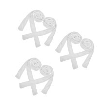 6Pcs White Flannel Robe Belt Soft Replacement Strap for Bathrobe Use