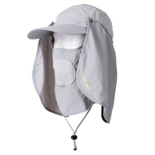 1Casque Outdoor Gris , Coupe-Vent, Protection Uv 50+