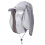 1Casque Outdoor Gris , Coupe-Vent, Protection Uv 50+ 1