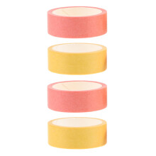 4Rolls Thin Washi Tape Assorted Colors Decorative Scrapbook Craft Tape