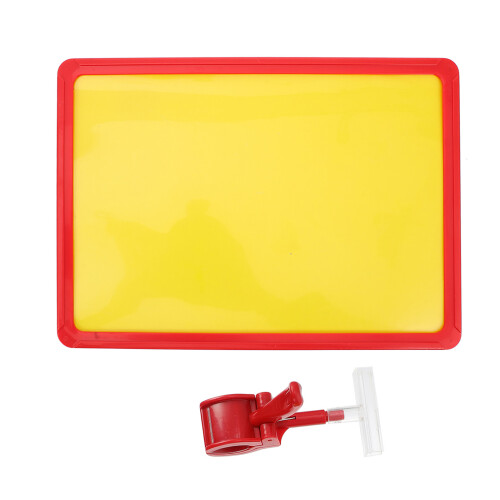 1Ensemble Clip Porte-Prix Rouge ABS Pour Présentation Marchandises