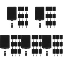50Pcs Black Clip-on Price Label Stands for Food Price Display