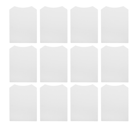 50Pcs Apparel Packaging Cardboard Inserts White Shirt Folding Board