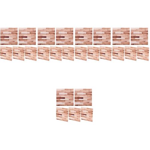 25Pcs Decorative Dollhouse Floor Sheets Self-Adhesive Wood 2