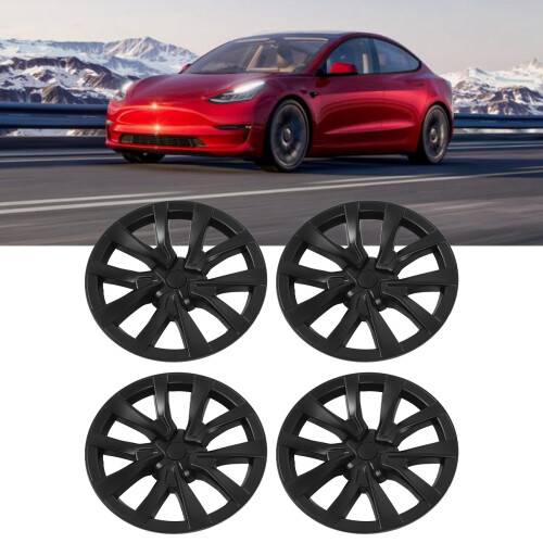 4x Radnabenkappe 18 Zoll für Tesla Model 3 2