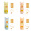 Food Grade Silicone Baby Teether Soothing Teether-Oranges set 2