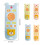 Food Grade Silicone Baby Teether Soothing Teether-Oranges set 4