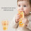Food Grade Silicone Baby Teether Soothing Teether-Oranges set 7