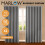 Marlow 2x Blackout Thermal Eyelet Curtains 66x54in 1