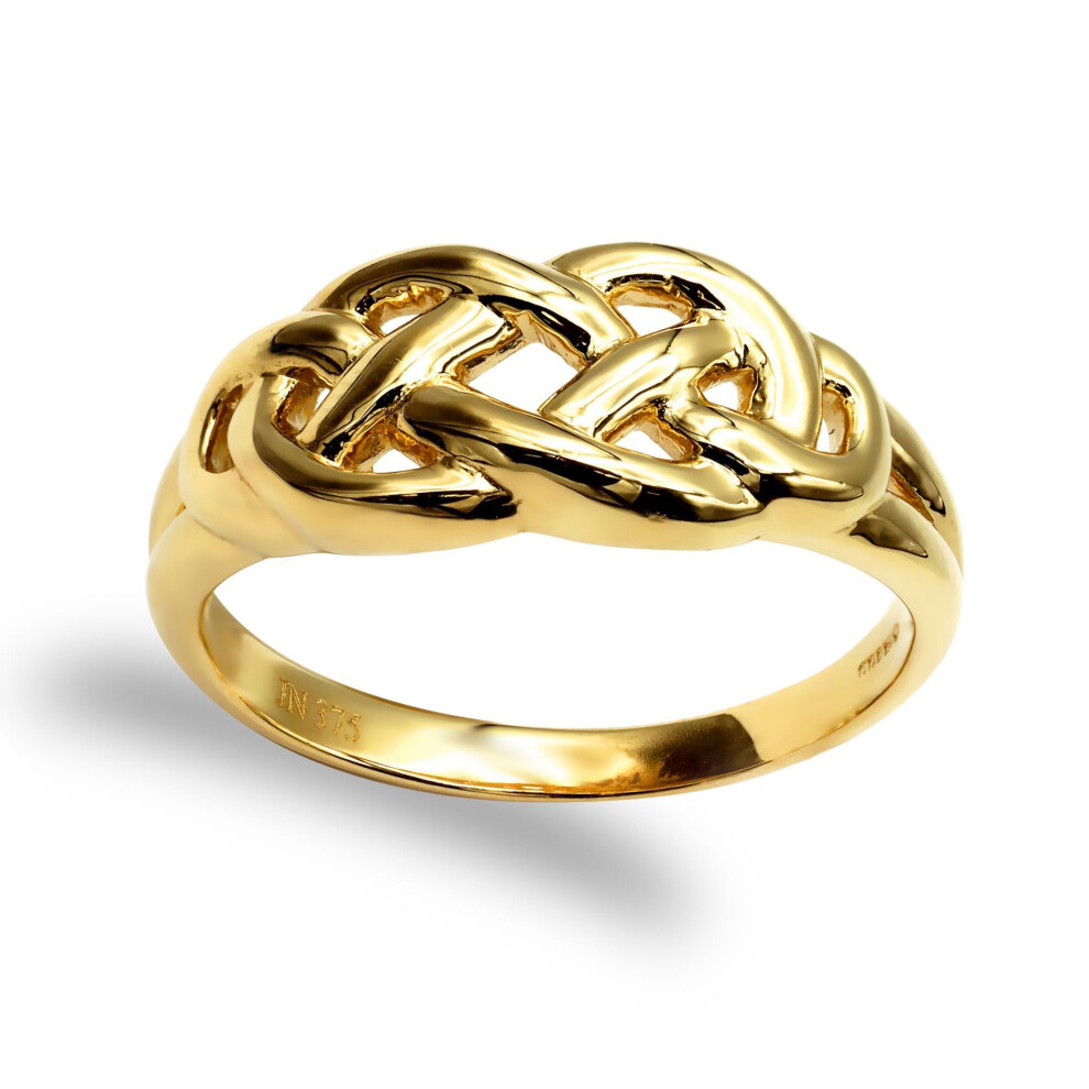 Jewelco London (I) Ladies Solid 9Ct Yellow Gold Celtic Filligree Knot Ring - Jrn001 Gold,Yellow