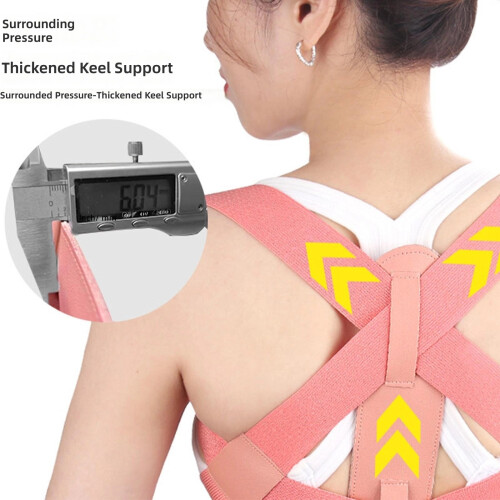 Professional Lumbar Support Belt For Long Hour Sitting-Pink L
