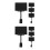 8Pcs Writable Black Abs/pvc Mini Sign Holders for Price Tag Display 1