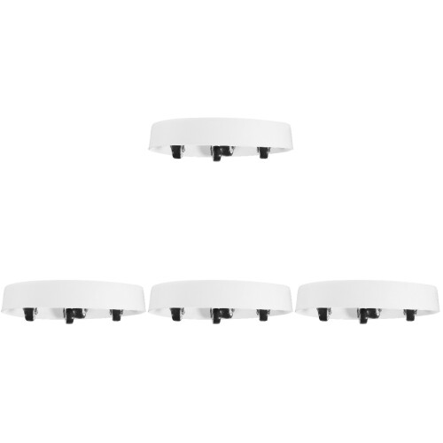 4Pièces Support Roulettes Pour Plantes Lourdes Pp+fer