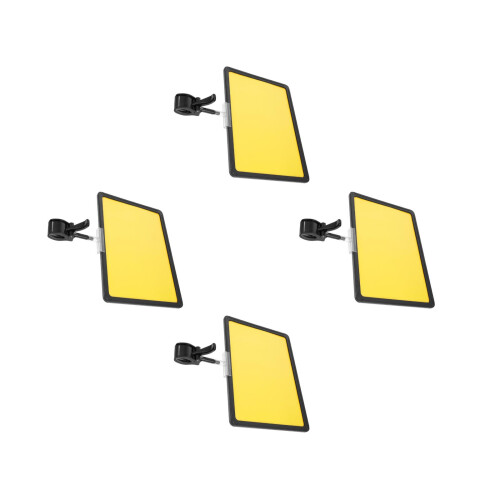4Sets Practical ABS Price Display Tag Board with Clip for Supermarkets
