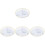 4Pièces Plateau À Collations Transparent Pour Table 1