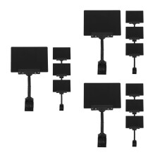 12Stk Mini Schilderhalter Clip Aus ABS PVC Schwarz Für Heimgebrauch