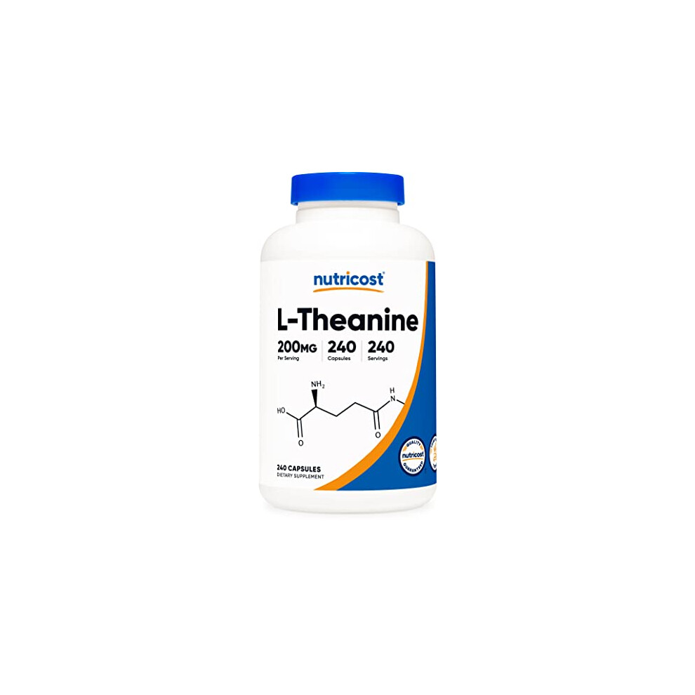 Nutricost L-Theanine 200Mg 240 Capsules Double Strength