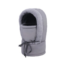 Breathable Windproof Trapper Hat With Adjustable Ear-Gray