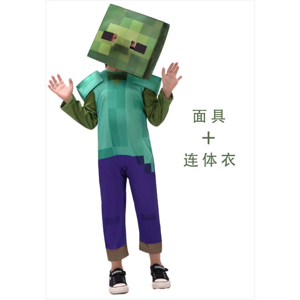 Photos - Fancy Dress  Children's Cos Clothing Steve Stage Game Performance Clothing(Zombie, S)
