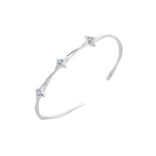 Artistieke Mobius-geïnspireerde armband met sprankelende