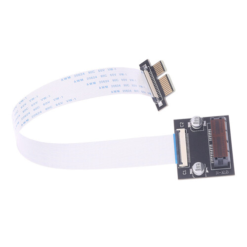 PCIe X1 rechtwinkliges Riser-Kabel, flaches Design, hohe
