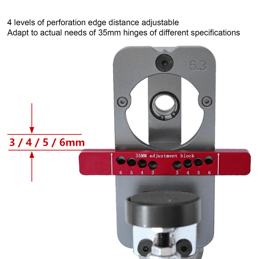 Aluminium Hinge Drilling Jig 35mm Hole