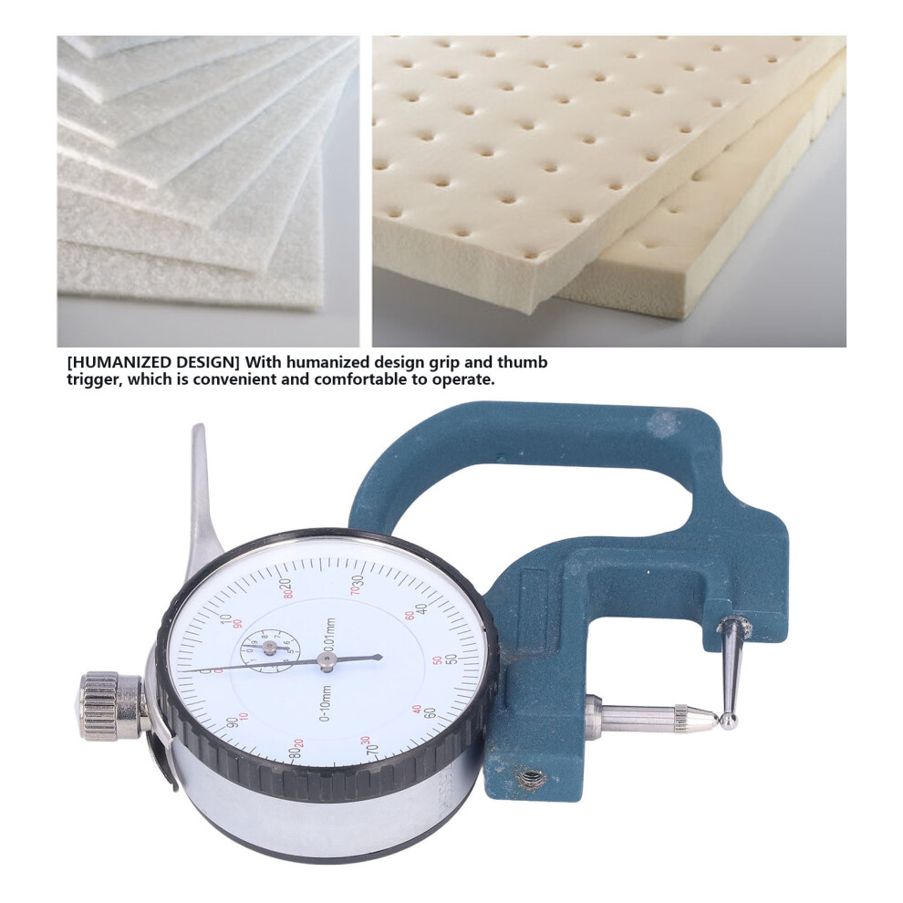 Dial Thickness Gauge 0-10mm Aluminium Alloy