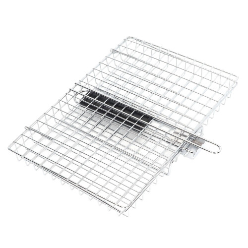 Stainless Steel BBQ Basket with Wooden Handle