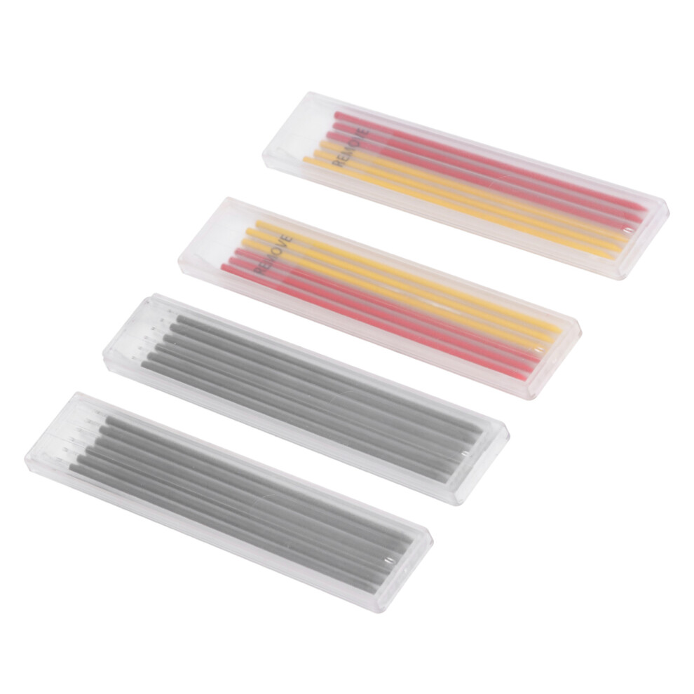 24 Refill Leads for Carpenter Pencils Red Yellow