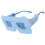 Modern Plush Oversized Sunglasses Stylish Trendy Supply-    7 1