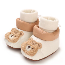 Weiche Baumwoll-Babysocken, rutschfest, dick,-Untere Länge 13CM