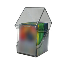 Convenient Transparent Acrylic Trading Card-Transparent gray